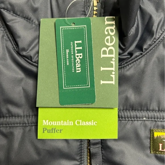 LLbean Women’s Mountain Classic Puffer Jacket XS Gunmetal Gray - Picture 5 of 10
